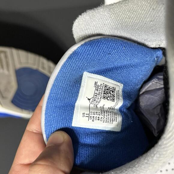 Nike Air Jordan 3 Retro Varsity Royal CT8532-400 Men Size 11 Shoes - Picture 9 of 11